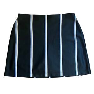 Tory Burch Sport Performance Golf Tennis Skirt Skort Ace Size L Green Stripes